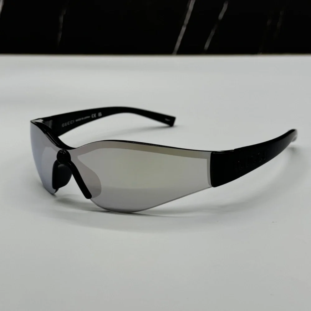 NEW GG1651S 004 GUCCI BLACK SILVER GEOMETRIC UNISEX GUCCI SUNGLASSES